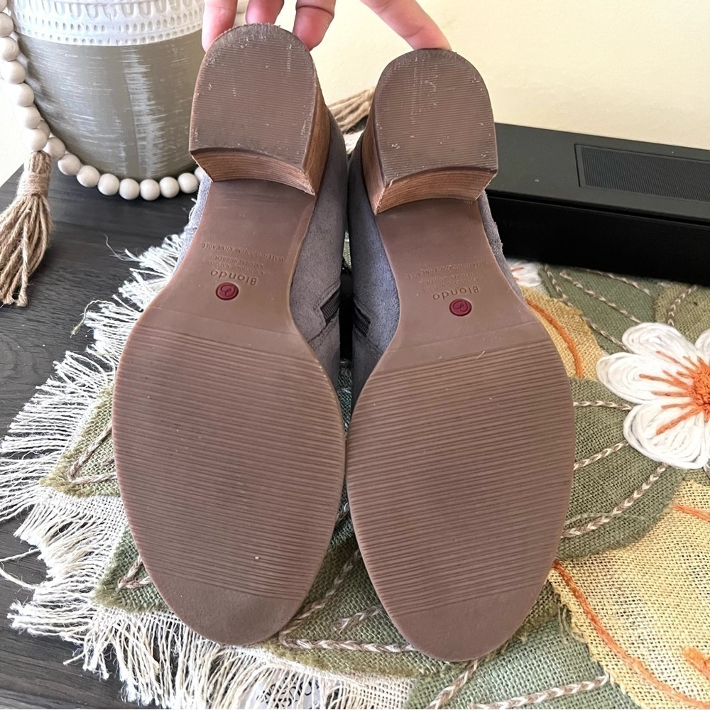 Blondo Nina Suede Waterproof Ankle Boots Size 10 - Picture 5 of 7